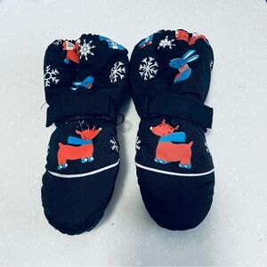 Boys mittens waterproof winter mittens full finger snow gloves 3-6 years